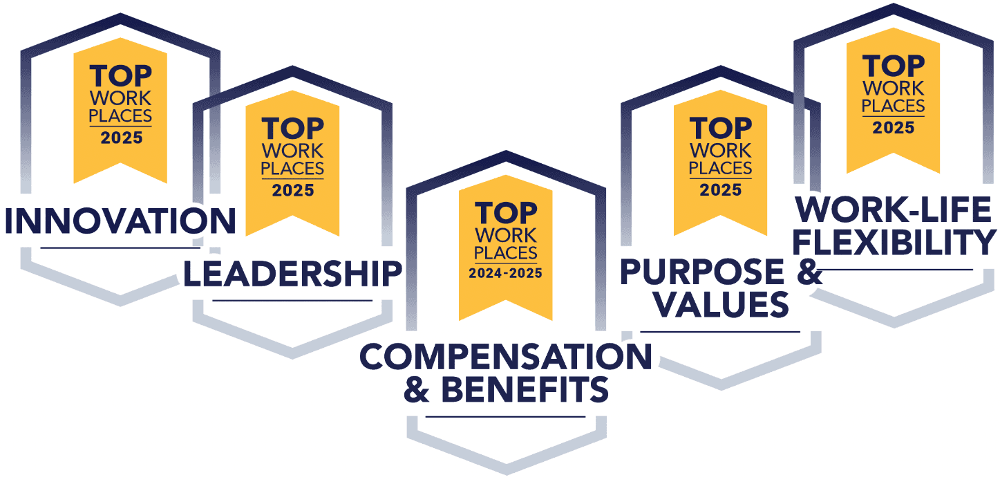 Top Workplaces 2025 award recognizing Karius for employee satisfaction and culture in life sciences