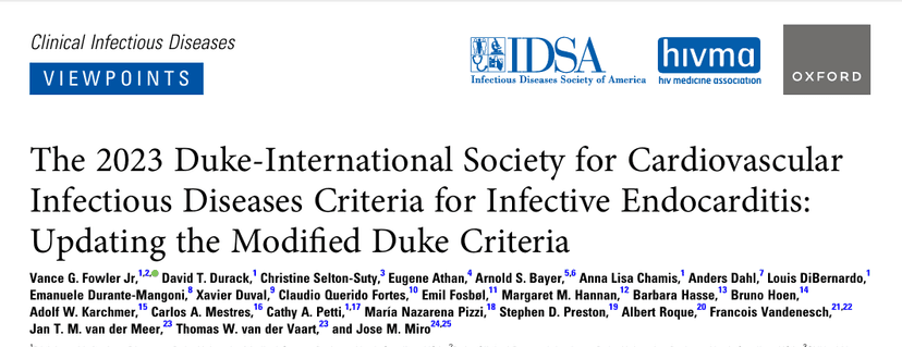 2023 Duke-ISCVID criteria featuring metagenomic sequencing for rapid infective endocarditis pathogen identification